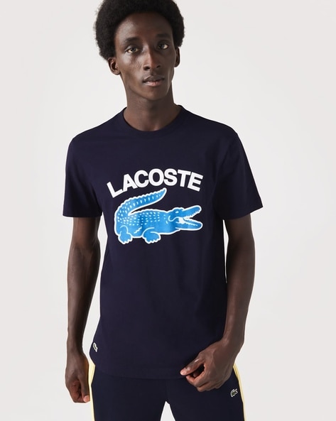Løb energi Føderale Buy Navy Tshirts for Men by Lacoste Online | Ajio.com