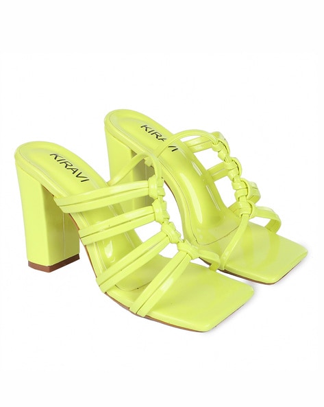 Lime green best sale sandals womens