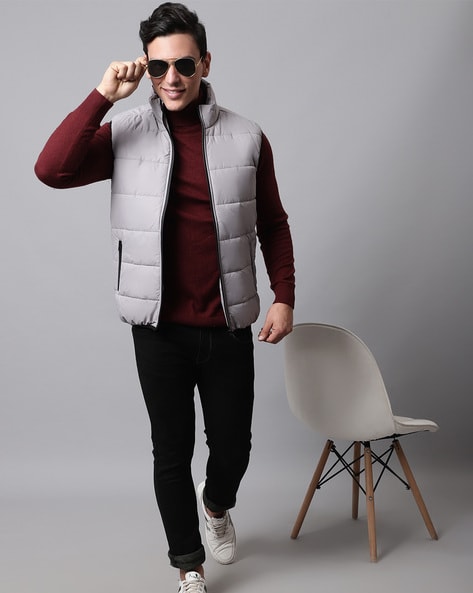 Bomber sleeveless outlet jacket