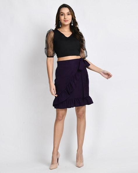 Buy Purple Skirts for Women by V&M Online