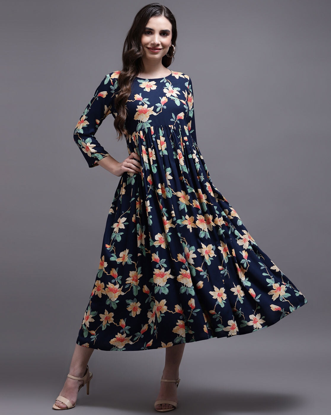 Paloma Floral Dress – Sea, New York