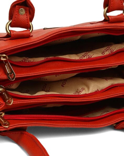 Fossil Red/Tan/Cream Leather Wristlet Wallet – PhoenixLuxe