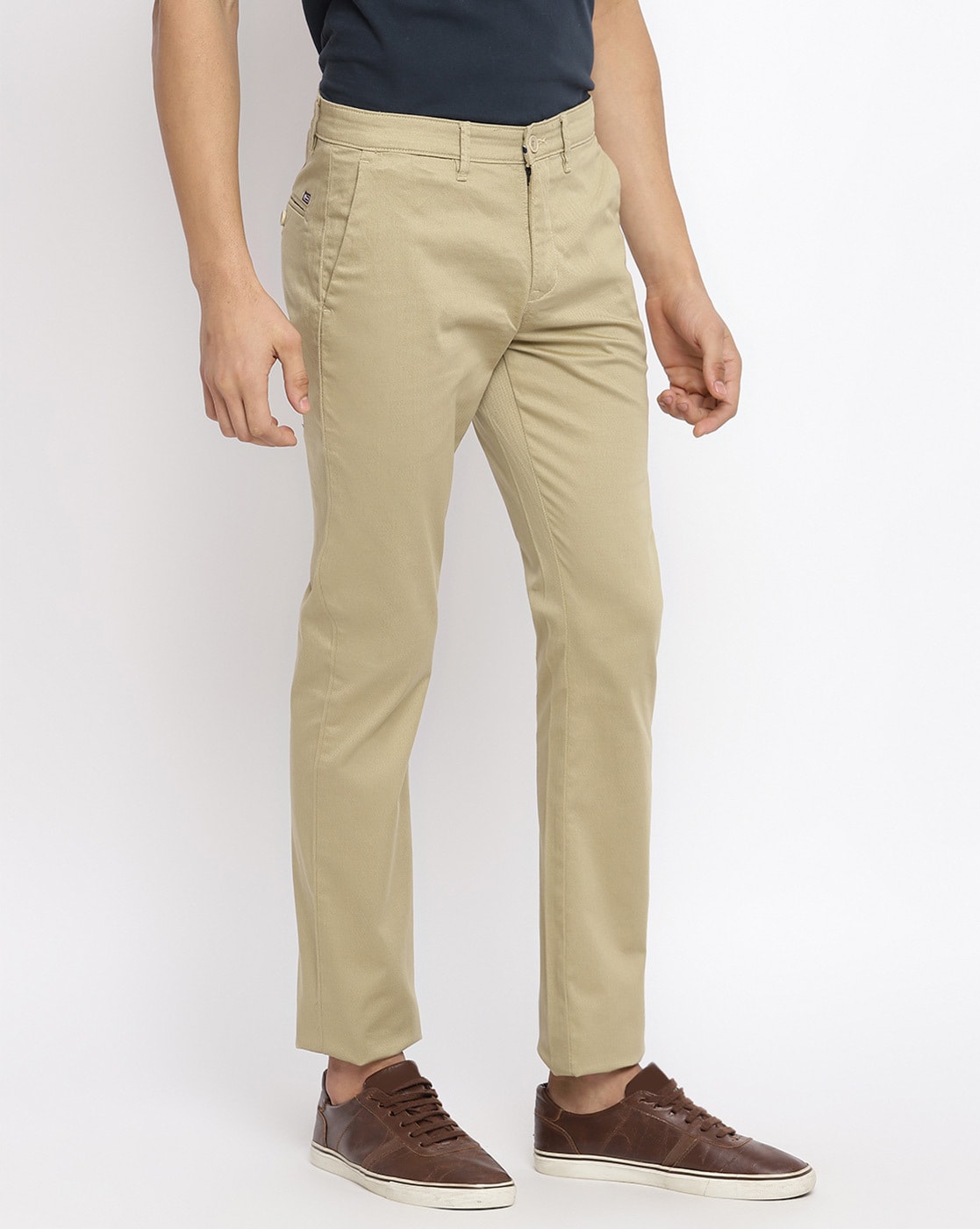 Buy Cantabil Men Grey Formal Trouser online