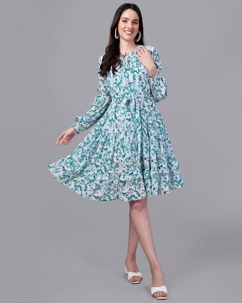 Buy Peach Dresses for Women by MEERANSHI Online | Ajio.com