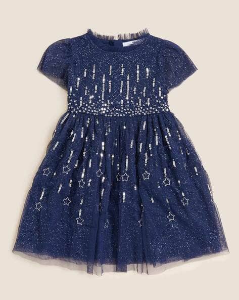 green emerald velvet dress Marks & Spencer Pure Poly Embroidered Round Neck Dress T772076KHOT Pink  (2-3 Years) : Amazon.in: Clothing & Accessories