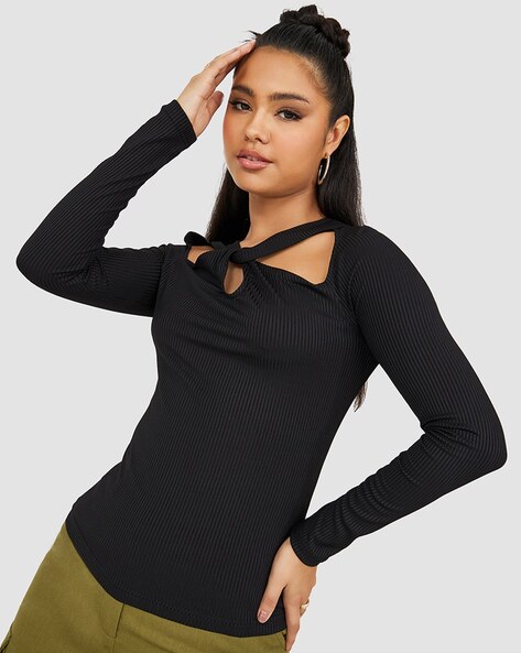 Buy Black Tops for Women by Styli Online