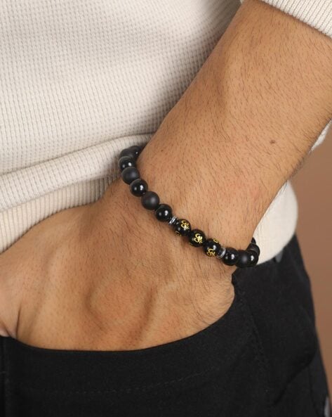 Bracelets for Women Girls To My Dad Uncle Love Grandpa FiancÃ© Gifts Black  Lava Stone With Card Men Teens Bracelet Gifts Valentine's Day Gifts  Clearance - Walmart.com