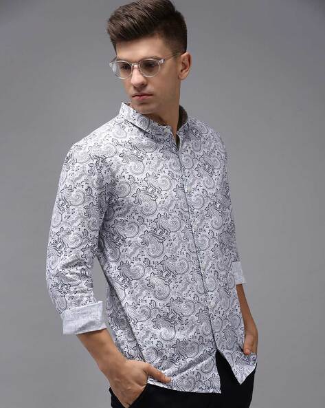 Paisley cheap collar shirt