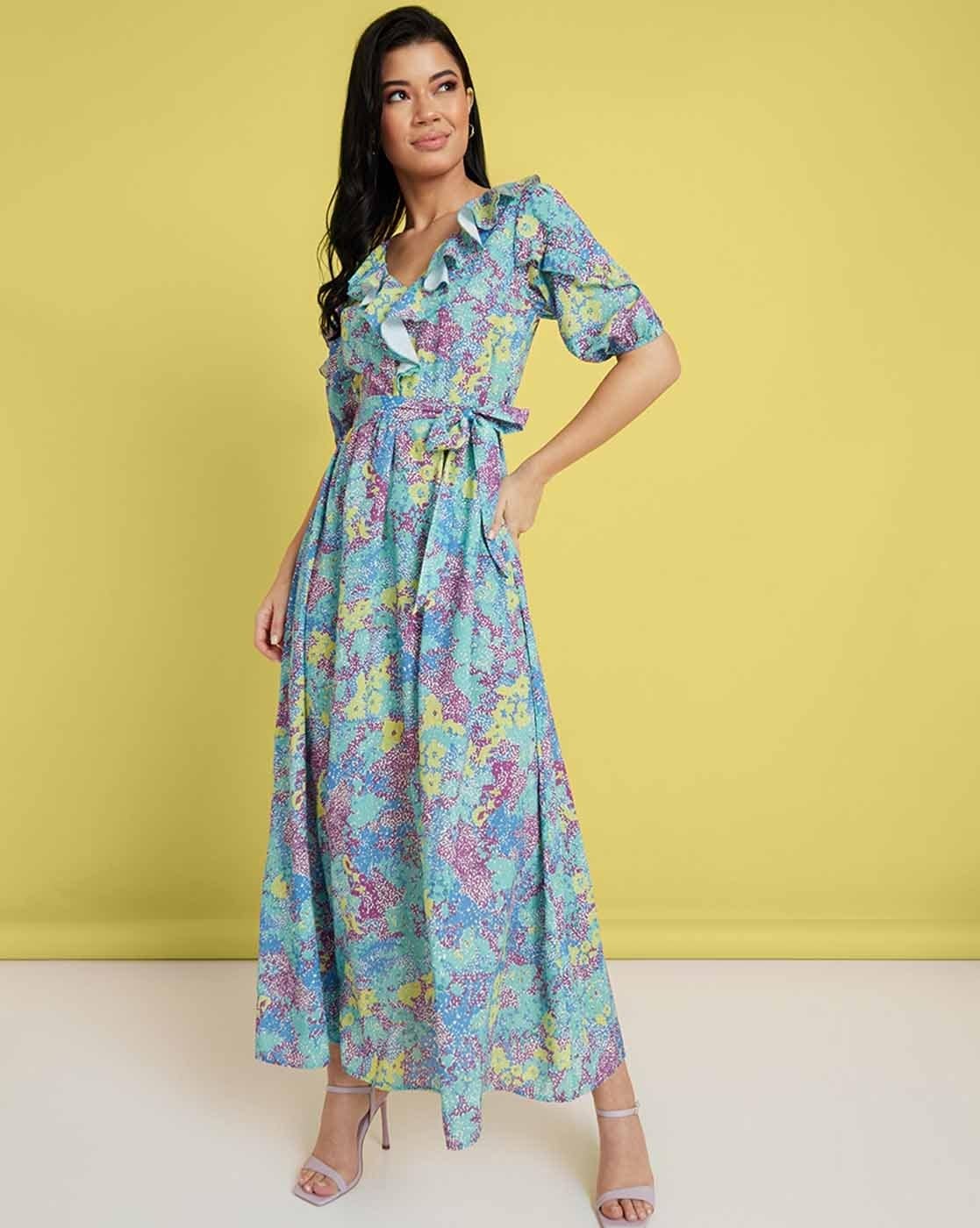 Buy Mustard Dresses for Women by Fig Online | Ajio.com