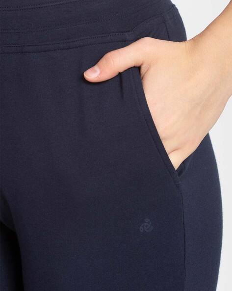 Buy JOCKEY Weft_blue Polyester Spandex Womens Activewear Track
