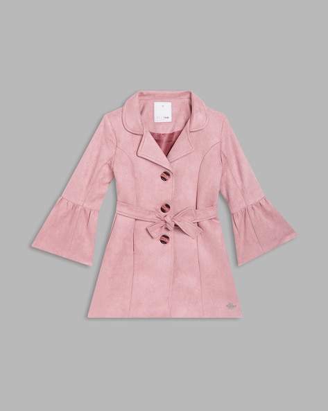 Girls 2025 pink peacoat