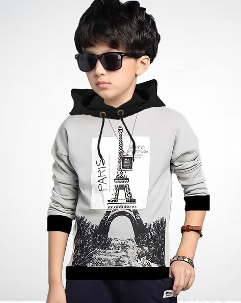 Buy Grey Sweatshirts Hoodie for Boys by Force Online Ajio