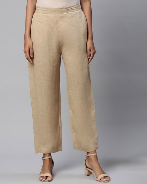 Buy Beige Trousers  Pants for Women by AND Online  Ajiocom