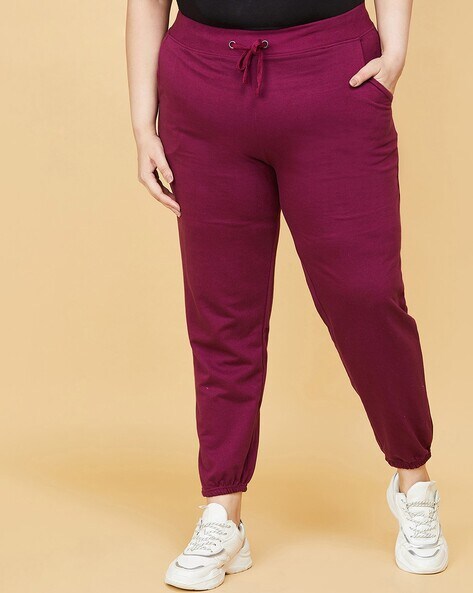 Cotton plus size joggers online