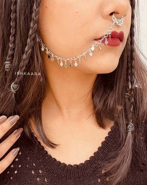 Buy SO FETCH SILVER NOSE RING for Women Online in India