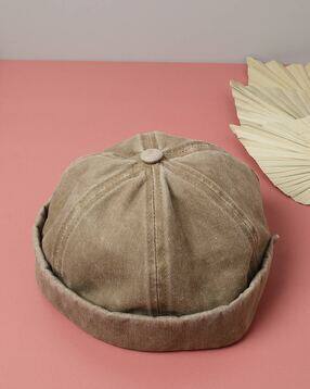 french accent Denim Hat with Adjustable Back Closure-picture-16