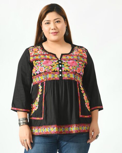 Buy Black Tops for Women by SAAKAA Online