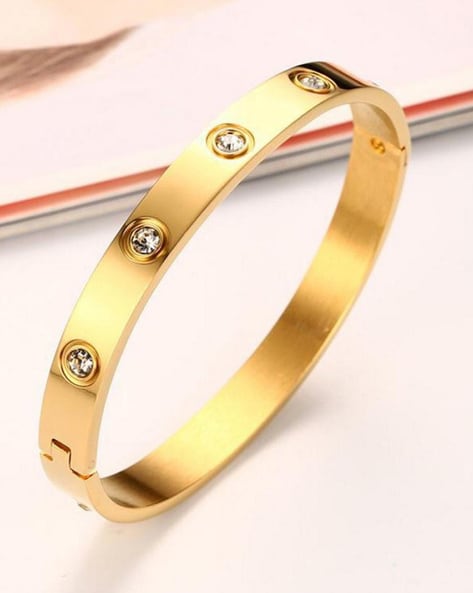 Buy Gold Toned Bracelets Bangles for Women by Jewels galaxy