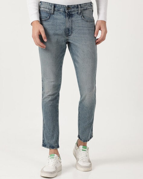 Wrangler Heavy-Wash Mid-Rise Jeans