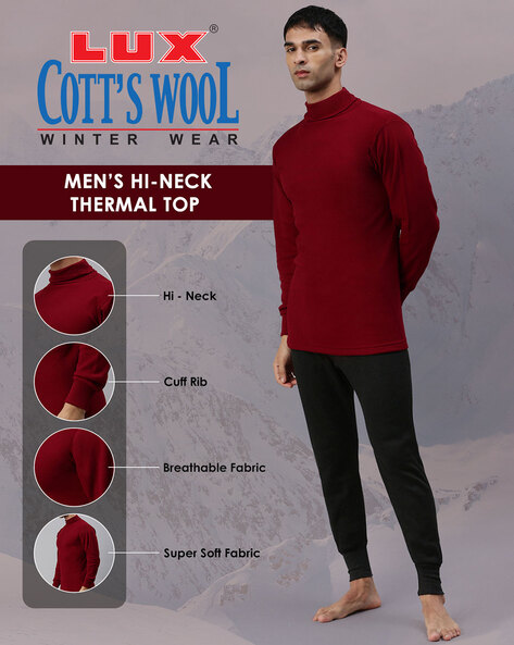 Buy Lux Cottswool Men Brown & Blue Solid Cotton Blend Pack Of 2 Thermal  Vests Online at Best Prices in India - JioMart.