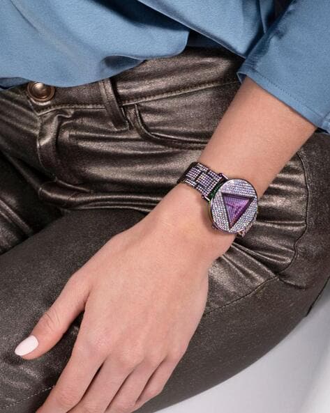 Guess purple outlet watch