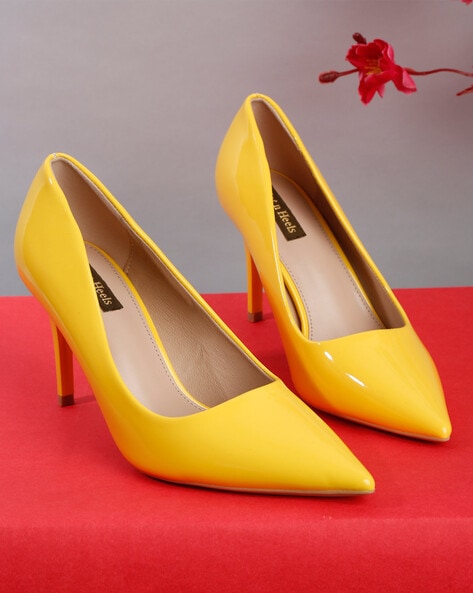 Buy Women Yellow Heels Online - 165143 | Van Heusen
