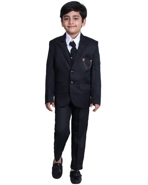 Visaccy Boy's Gentleman 4pcs Suit Set , Feather Pattern Coat, Formal Wear  For Speech Performance Birthday Party, Kid's Clothes For Spring Fall Winter  Purple - Walmart.com