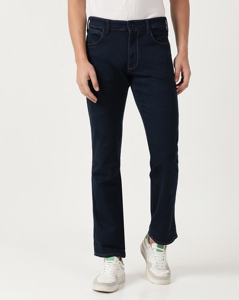 Wrangler Light-Wash Mid-Rise Jeans