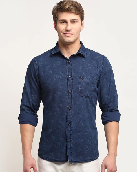 Buy Cantabil Men Khakhi Printed Casual Full Sleeves Shirt Online at Best  Prices in India - JioMart.