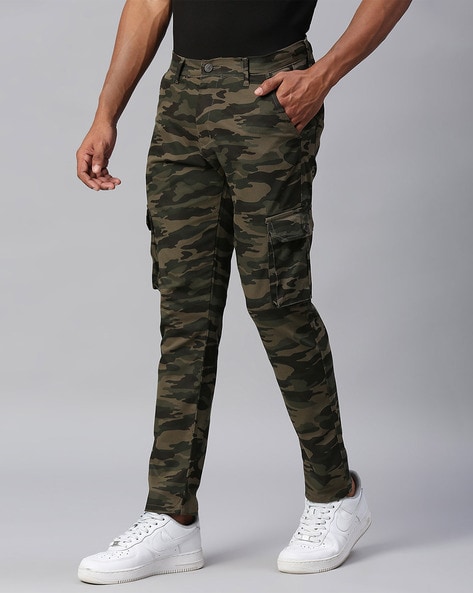 Women's Casual Jogger Cargo Pants Camo Print High Waist Ripped Denim Pants  Distressed Tapered Sweatpants with Pockets(M,Multicolor) - Walmart.com