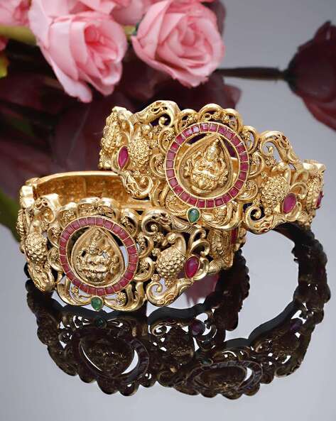 Buy Unique Stone Bracelet Design Gold Kada Adjustable bracelet for Girls