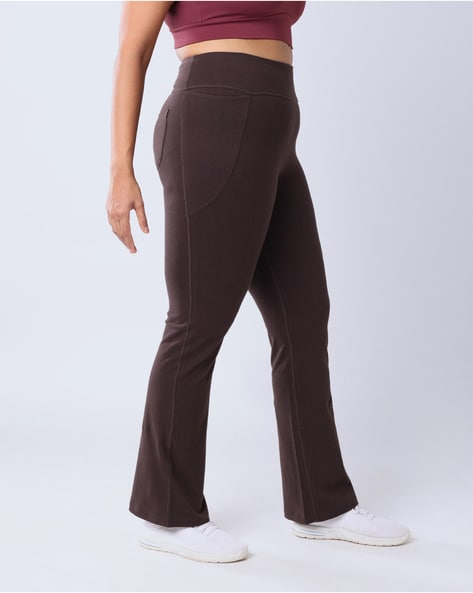 Buy Blissclub Women Brown The Ultimate Flare Pants Regular with 4