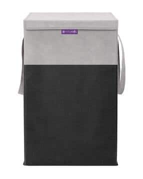 pretty krafts Foldable Laundry Basket with Lid & Handles-picture-16