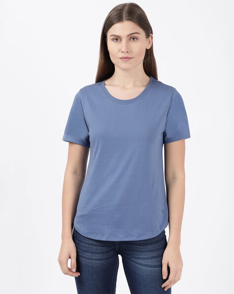 Buy Jockey Women's Super Combed Cotton Rich Relaxed Fit Solid