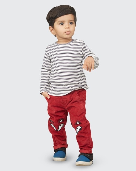 Buy Tickles Red Chino Cotton Pants for Boys at Amazonin