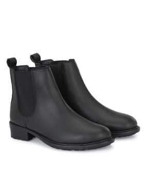 Ankle-Length Boots with Suede upper-image-12