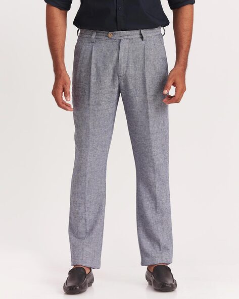 Twill Trousers  Mens Pleated Trousers  FT  FormThread