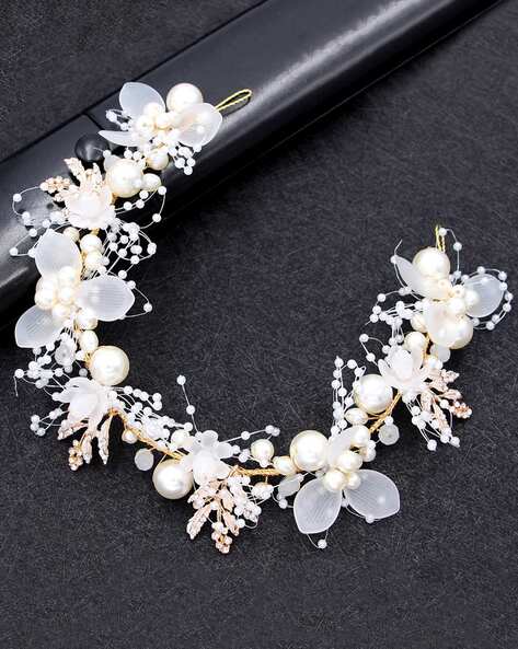 Women Hair Accessories Pearl, Beaded Hair Bands Women