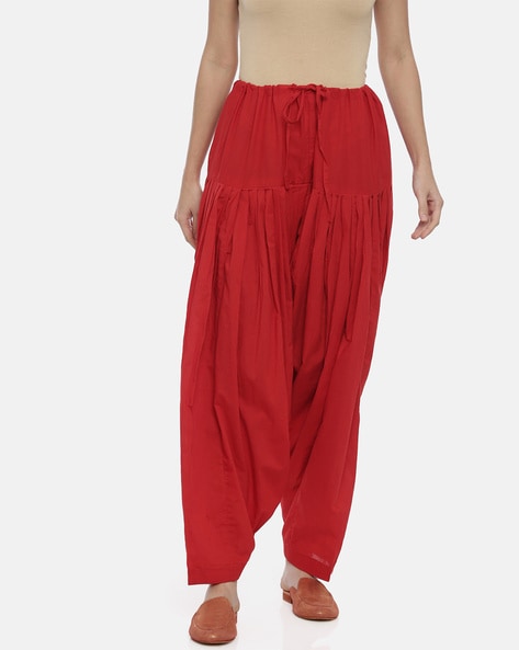 Buy Red Dupion Silk Elasticated Waistband Patiala Pant For Boys by Banana  Bee Online at Aza Fashions.