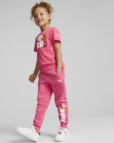 CRIMSOUNE CLUB Trackpants  Buy CRIMSOUNE CLUB Girls Baby Pink Track Pants  With Typographic Detailing Online  Nykaa Fashion
