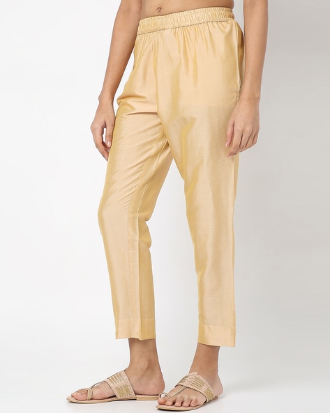 Mango Pinstripe Linen Trousers Pastel Green | ModeSens