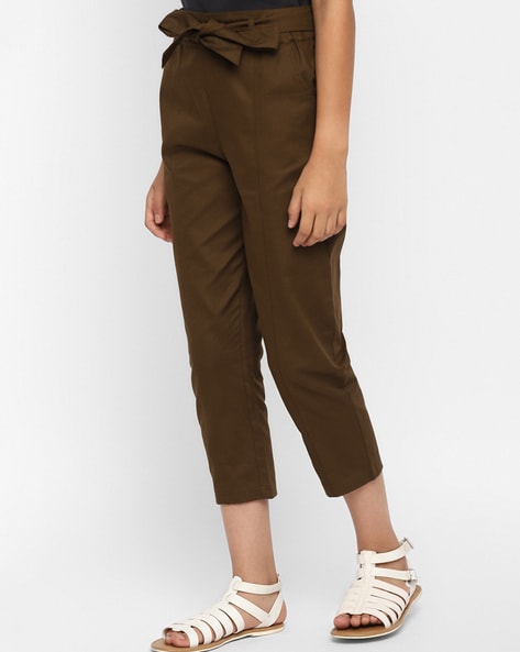 Dixie Shop Online Girl's solid-colour baggy trousers with darted detailing  Sito Ufficiale