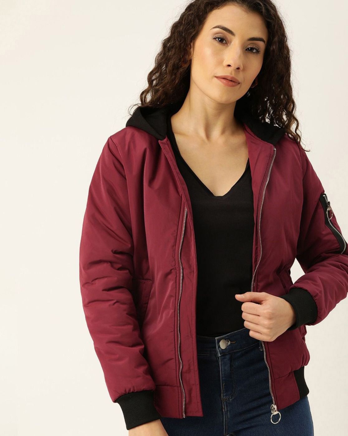 Buy Bottle Green Jackets & Coats for Women by Belle Fille Online | Ajio.com