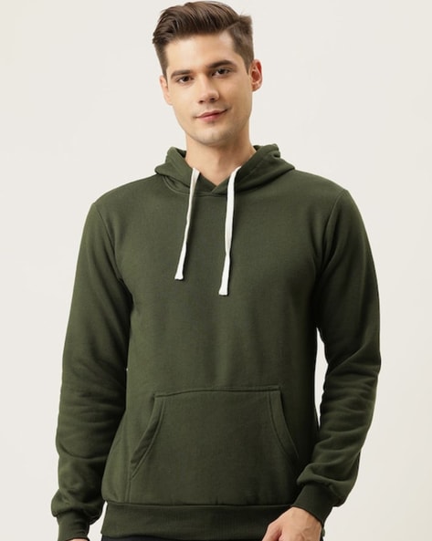 Dark green hoodie mens sale