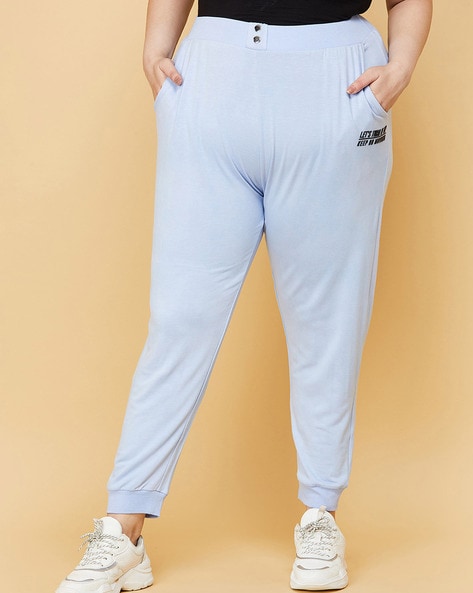 HIMONE Low Rise Hip Hop Workout Plus Size Jogger Pants for Men Athletic  Closed Bottom Track Pants Letter Print Loungewear - Walmart.com