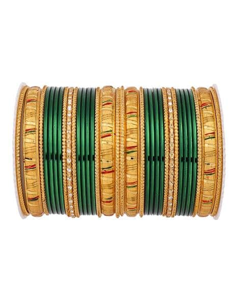 Buy Green Bracelets Bangles for Women by Leshya Online