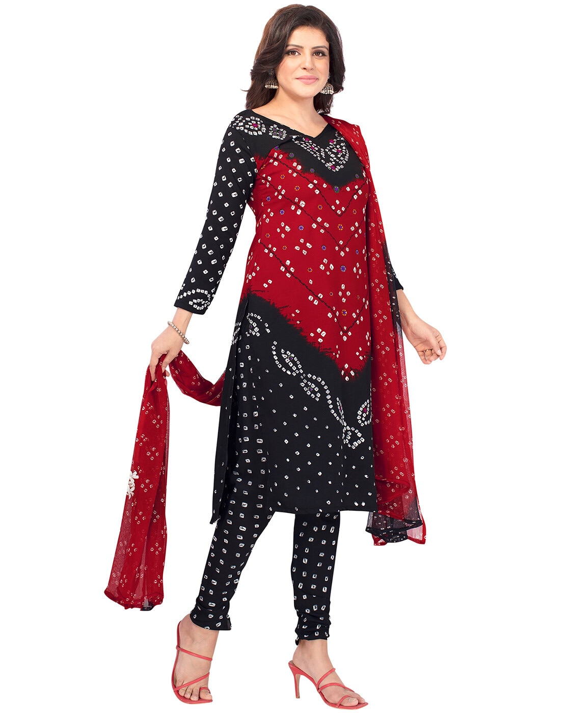 Khushi Print Women Maxi Red, Black Dress - Buy Khushi Print Women Maxi Red, Black  Dress Online at Best Prices in India | Flipkart.com