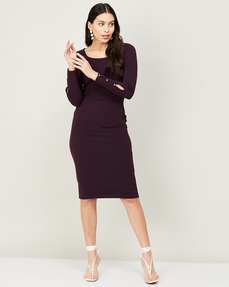 Knee length bodycon outlet dress