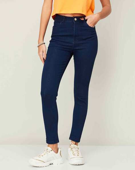 Skinny Fit High waist Jeans | Dark Blue | ONLY®-vdbnhatranghotel.vn