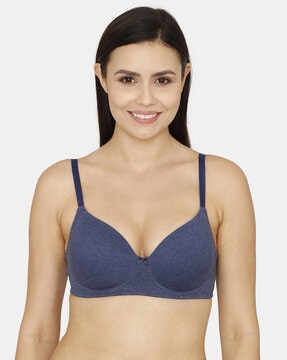 Buy Zivame Women's Lace Wired 3/4Th Coverage Padded T-Shirt Bra